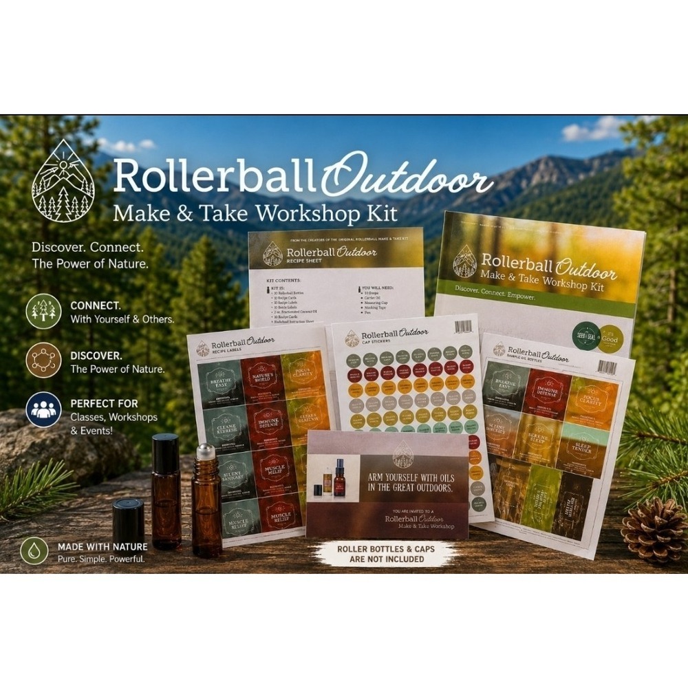 DIY Rollerball 10ml Essential Oil Workshop Kit OUTDOOR Series Bundle 10 People